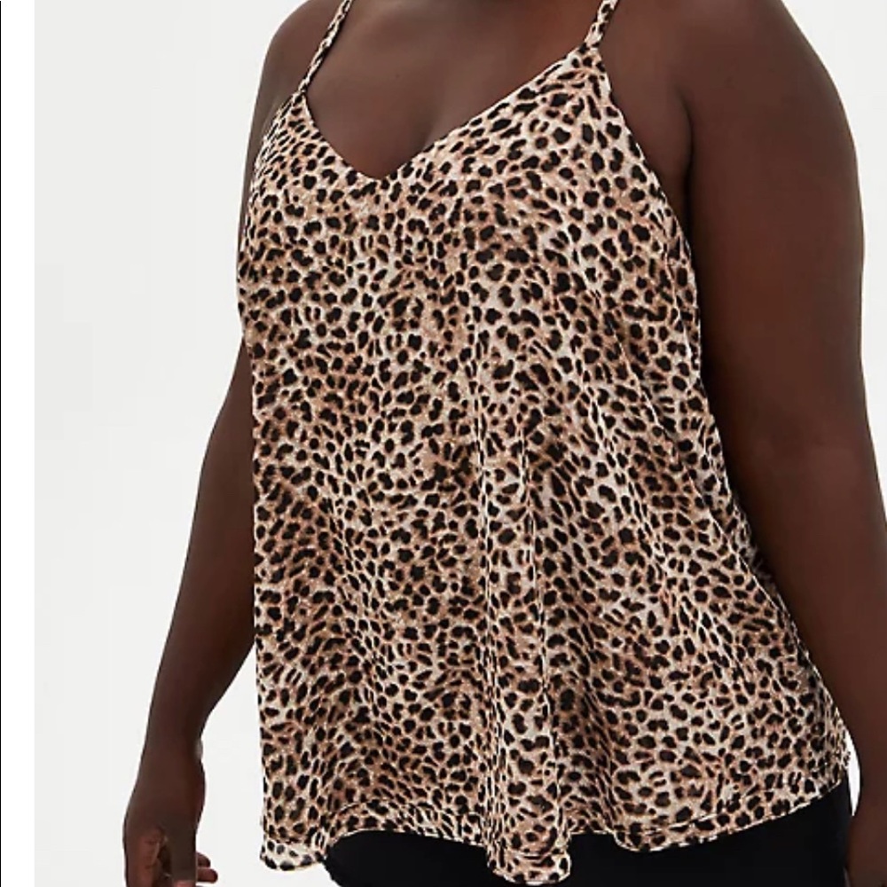 Torrid Leopard Print Challis Swing Cami